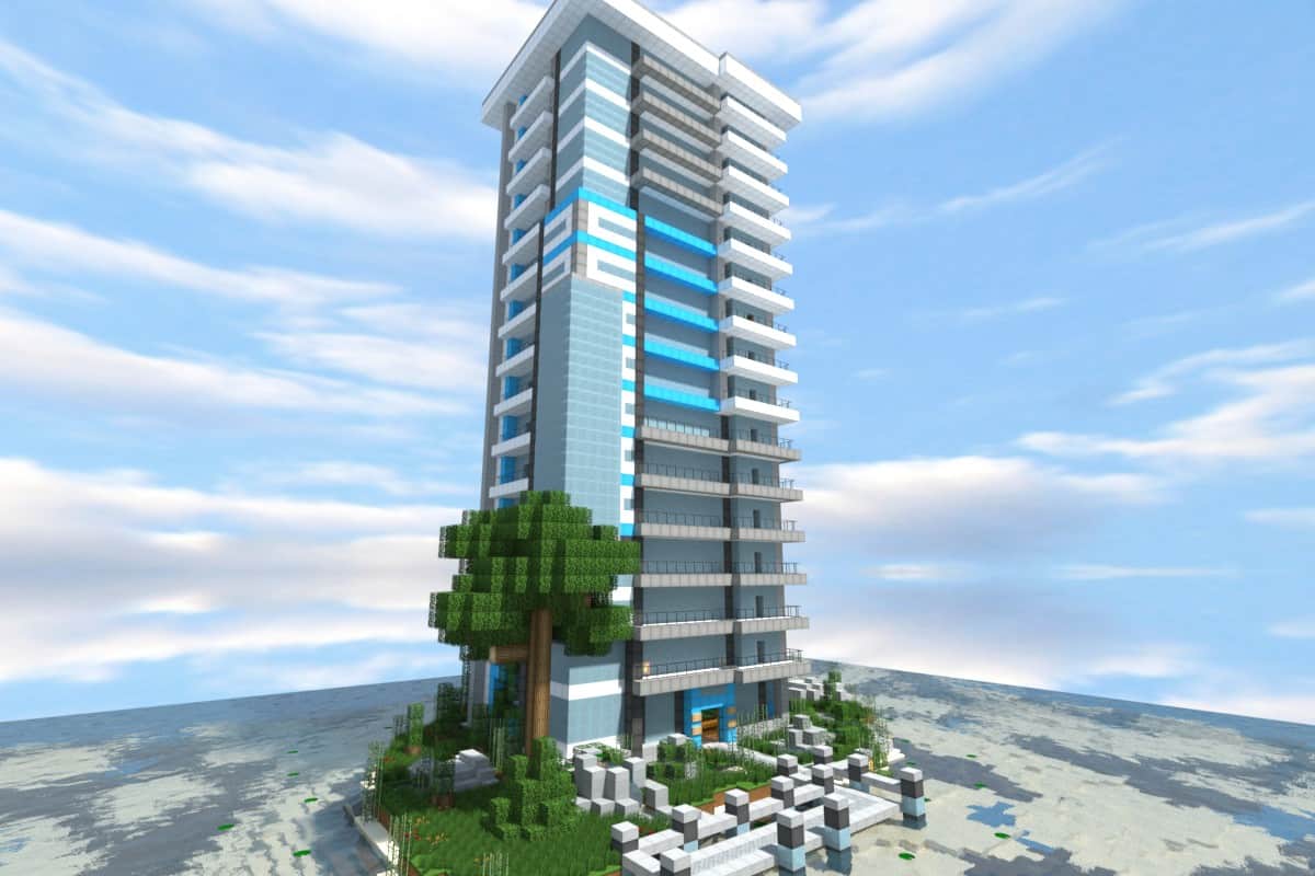 Blue Skyscraper – Minecraft Building Inc