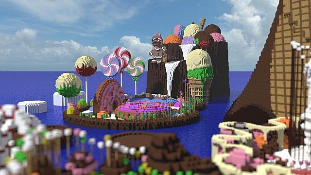 CISHSSOII – CandyLand Race Track – Minecraft Building Inc