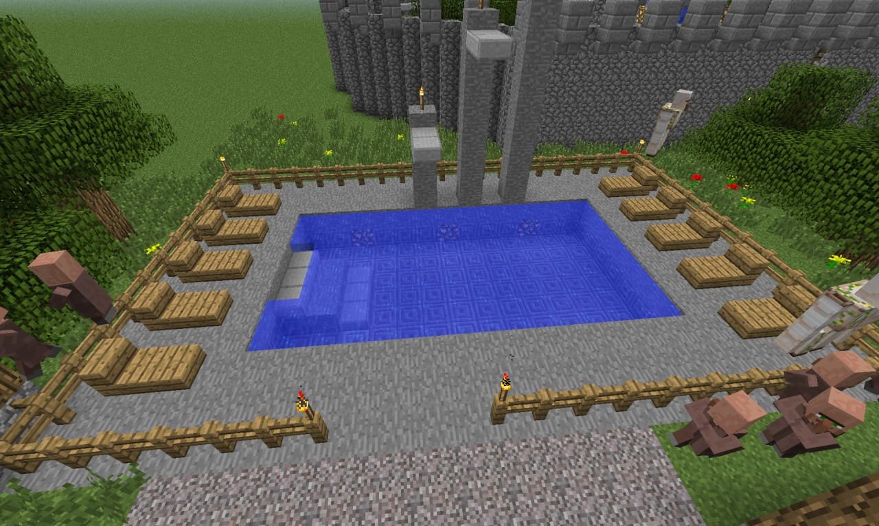 Community Pool – Minecraft Building Inc