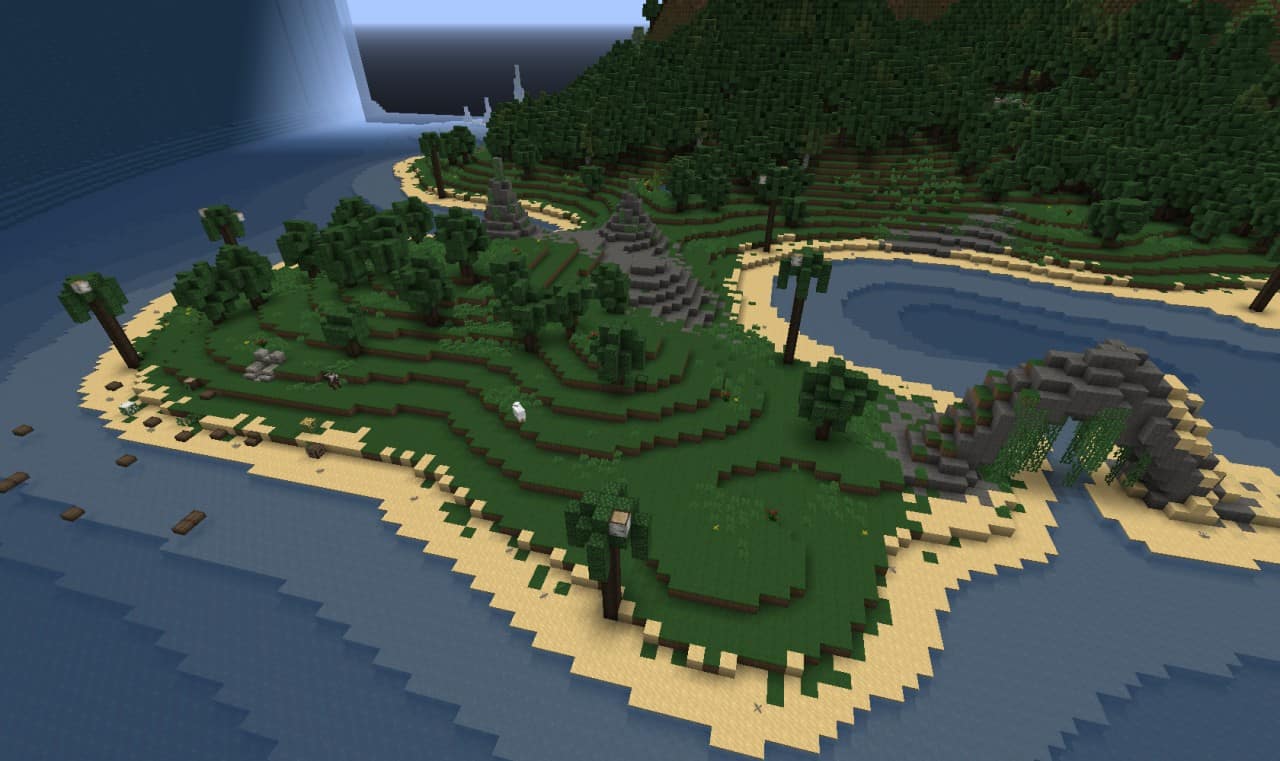 скачать карту sunken island для minecraft #5