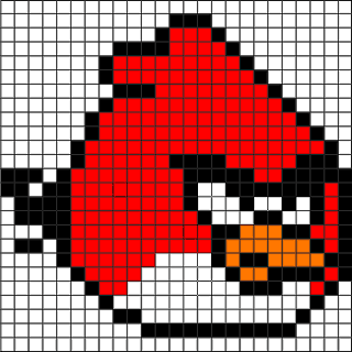 Angry Bird Red Minecraft Template Finish