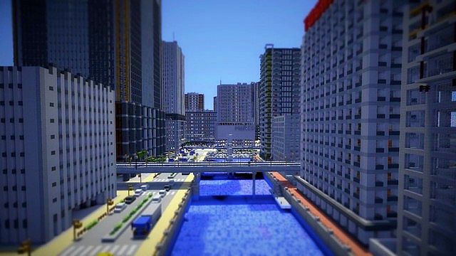 City of Maikura Minecraft building city towers 2 