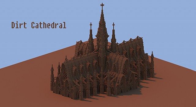 Dirt Catherdral minecraft build church ideas – Minecraft 