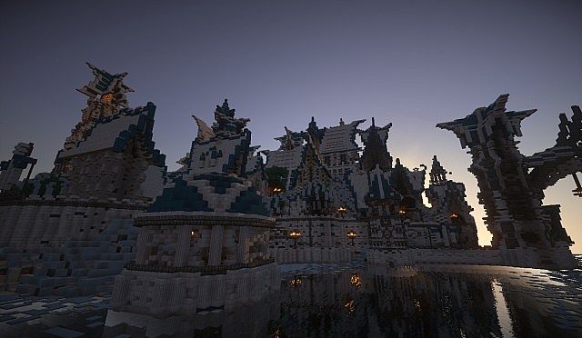 Elven City of Lothariel minecraft castle building ideas 2