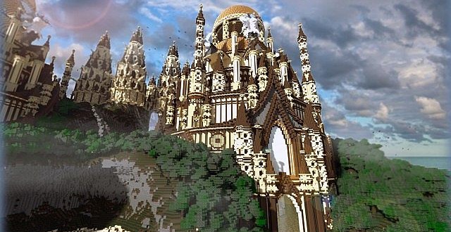 Tropical Sandstone Castle – Minecraft Building Inc