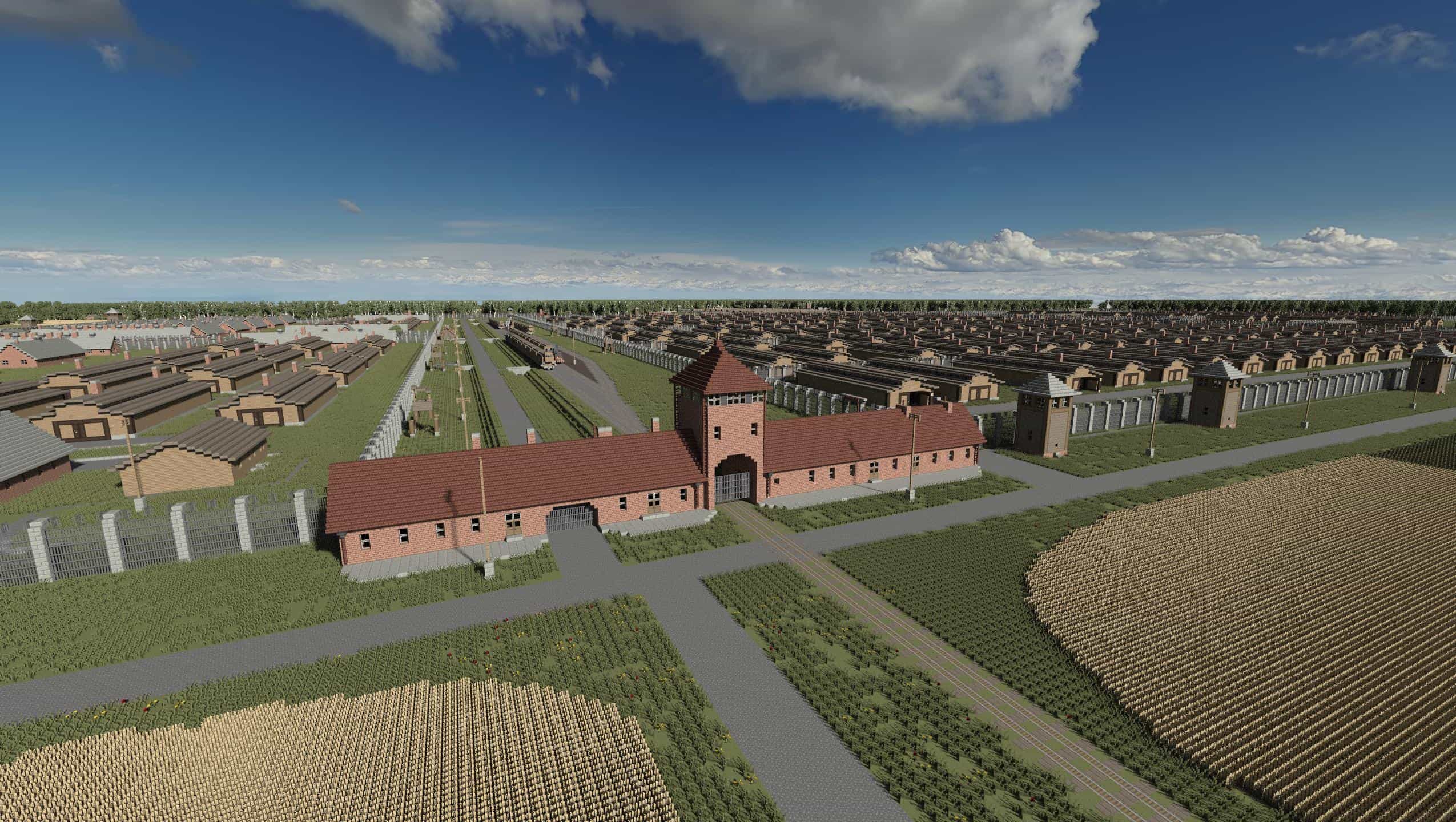 Minecraft Auschwitz Map   AUSCHWITZ BIRKENAU OSWIECIM POLAND Minecraft Building Ideas 