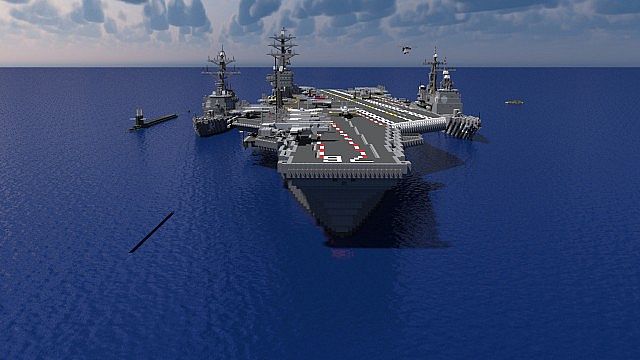 Carrier Strike Group minecraft uss navy naval building ideas