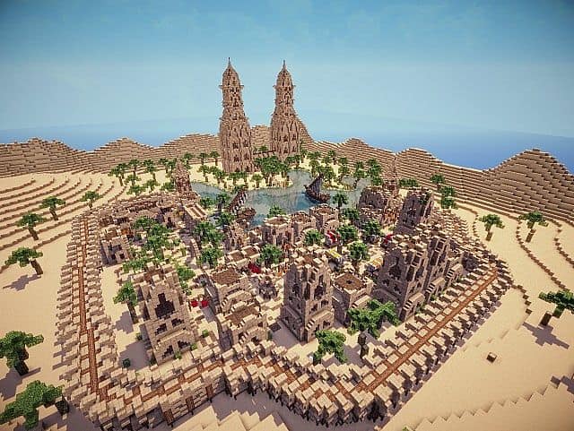 Hafsah, The Desert Village - 0neArcher minecraft ideas 5