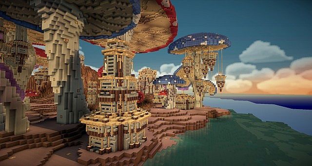 Pollux mushroom world build minecraft ideas kingdom 10