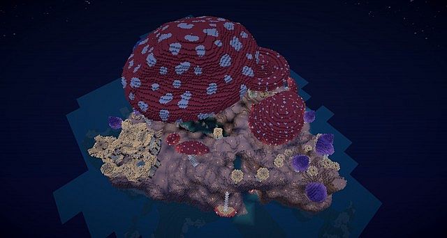 Pollux mushroom world build minecraft ideas kingdom 8