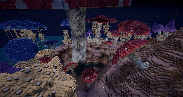 Pollux mushroom world build minecraft ideas kingdom 9