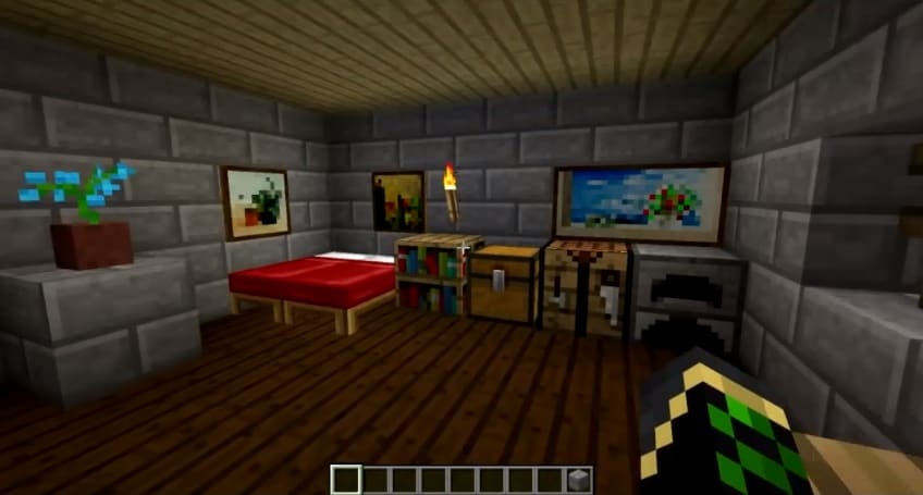 Secret Bed Entrance Super Easy, How To Make A Beautiful Bed In Minecraft