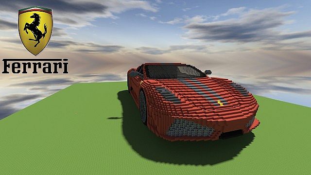 Ferrari F430 Scuderia minecraft building ideas 4