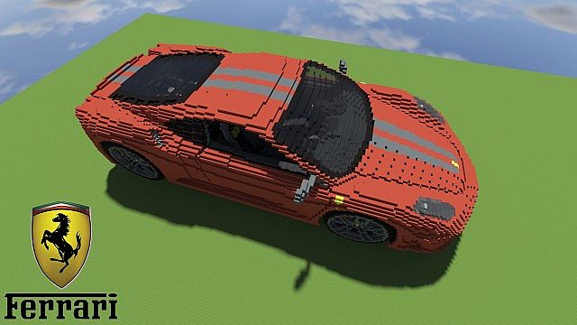 Ferrari F430 Scuderia minecraft building ideas 6