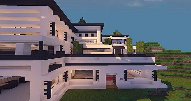 Modern Mansion - Cliff Side Escape Minecraft 13