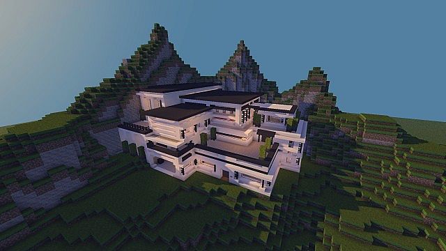 Modern Mansion - Cliff Side Escape Minecraft 4