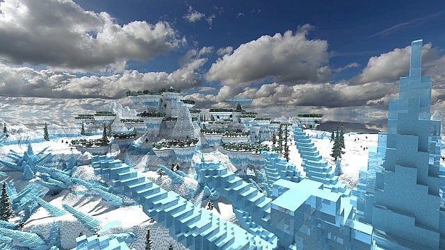 Sharec Frost frozen world minecraft building ideas