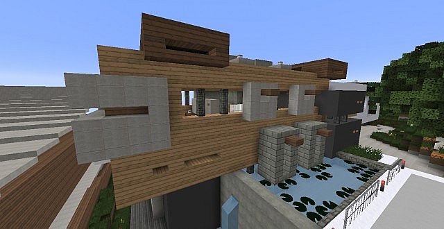 chamonix modern mansion minecraft building ideas house 3