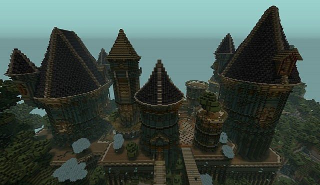 Ancient Castle Ruins minecraft building ideas 5