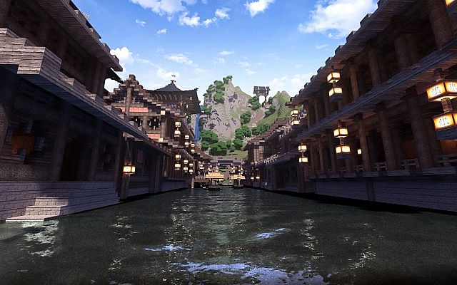KOR) Oriental of Cantamo minecraft building city ideas 10