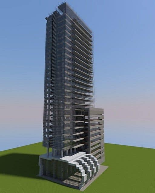 modern minecraft skyscraper