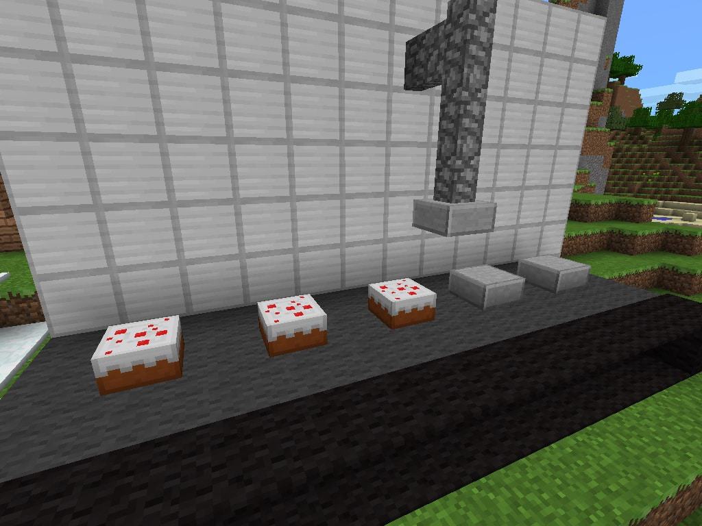 Minecraft build ideas packing cakes factory assembly line