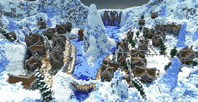Winter’s Secret Village Minecraft Building Inc