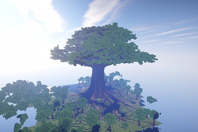 Mother of trees terrain minecraft building ideas 3