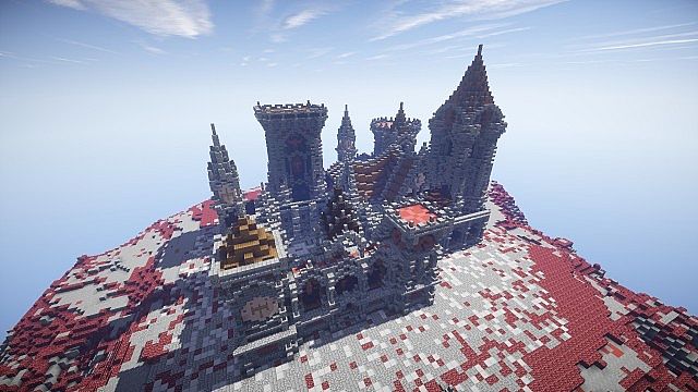 Fargloom Fortress minecraft building ideas moutain midevil lava 6