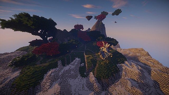 Nar Thalas - Home of the Cloud Elves minecraft ideas floating 15
