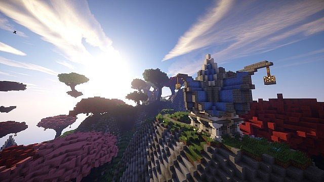 Nar Thalas - Home of the Cloud Elves minecraft ideas floating 6