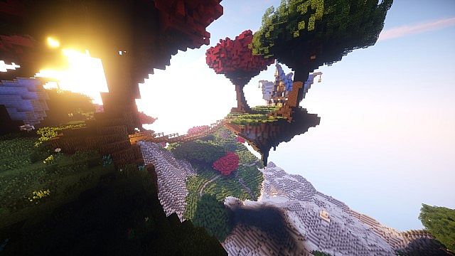 Nar Thalas - Home of the Cloud Elves minecraft ideas floating 7