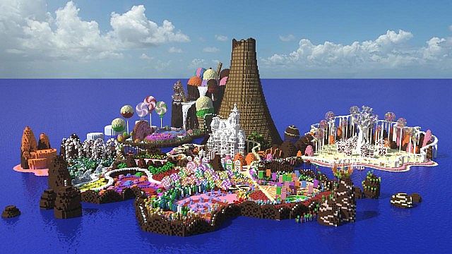 CISHSSOII CandyLand Race Track minecraft building ideas game