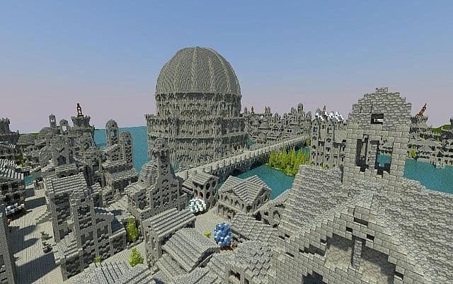 Osgiliath - Ancient Capital of Gondor minecraft LOTR building ideas 5