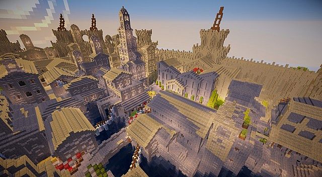 Osgiliath - Ancient Capital of Gondor minecraft LOTR building ideas 9