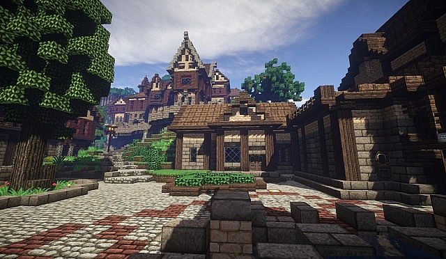 Pophasus minecraft city town old medieval kingdom build ideas 12