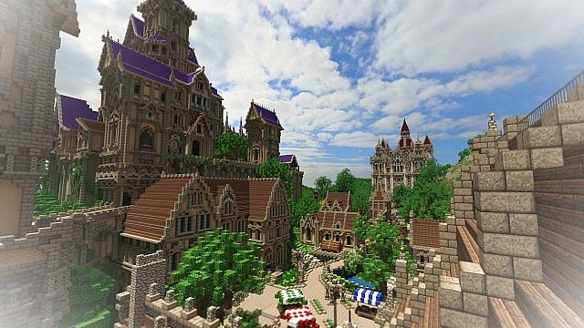 Pophasus minecraft city town old medieval kingdom build ideas