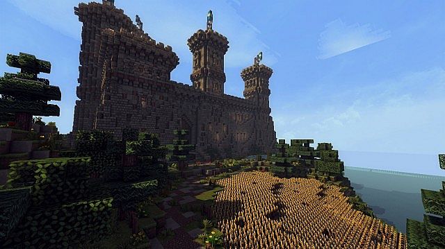 Ymers Castle minecraft buildign midevil brick 7