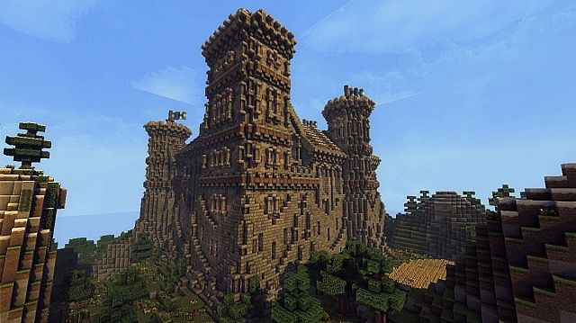 Ymers Castle minecraft buildign midevil brick 8