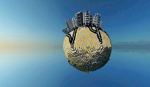 Plutopia floating worlds citys tree planets minecraft building ideas 8