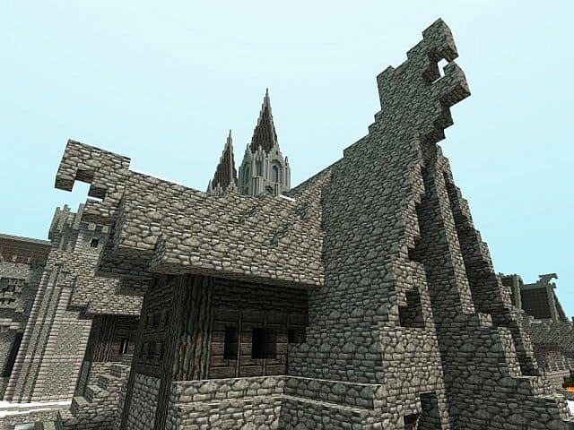 Winterbleak [World of Targur Minecraft castle building ideas sea water bridge boats 6