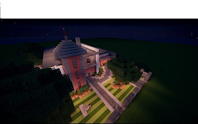 Fire Station Converted House modern building ideas minecraft 6