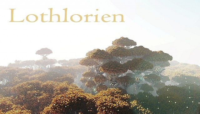 Lothlorien - LOTR Lord of the Rings Minecraft building ideas trees