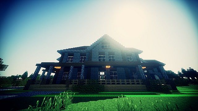 Country Home Ranch House farm minecraft building ideas 2 story 7