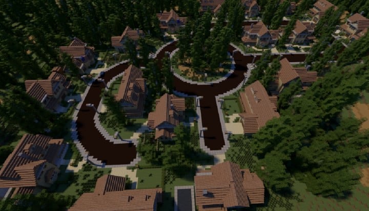 GREENVILLE idyllic village for download Map Schematics minecraft building ideas blueprints 14