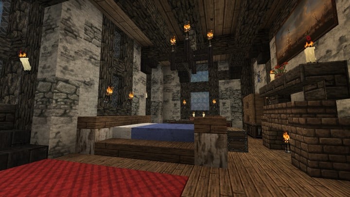 Minecraft Viking House Interior