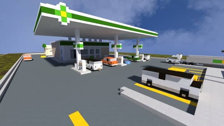 BP Gas Station – Minecraft Building Inc