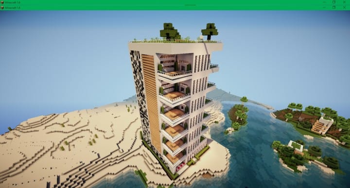 minecraft modern tower