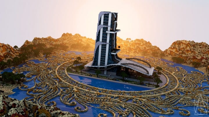 Oasis Casino minecraft building ideas inc beautiful amazing tower water design exterior 2