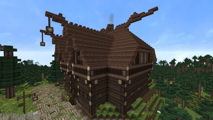 Ravenhold Skyrim inspired project minecraft house castle midevil town download 10